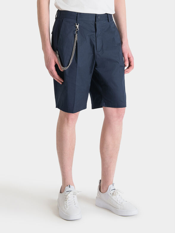 Black shorts with metal detail - 1