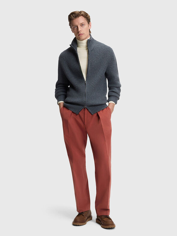 Cashmere sweater with polo collar - 2