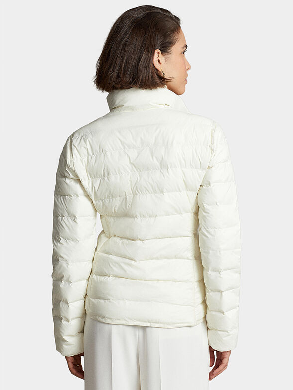 Padded jacket with zip and logo - 3