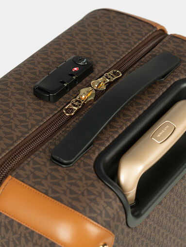 Monogram logo printed suitcase - 4