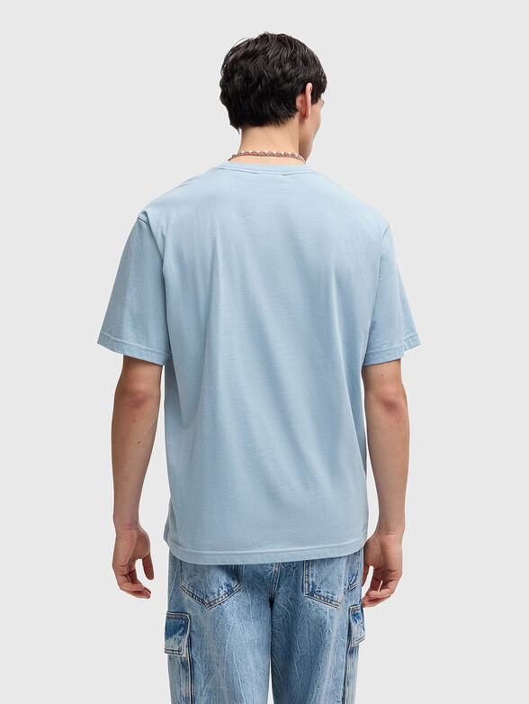 DAMINOR cotton T-shirt with oval neckline - 3