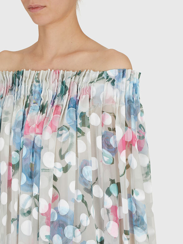 Silk blend mini dress - 3