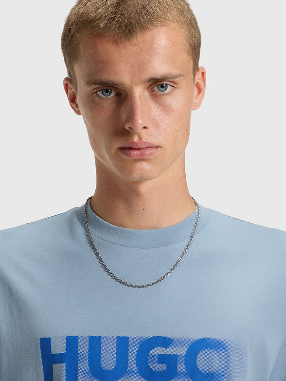 White unisex T-shirt with logo print - 4