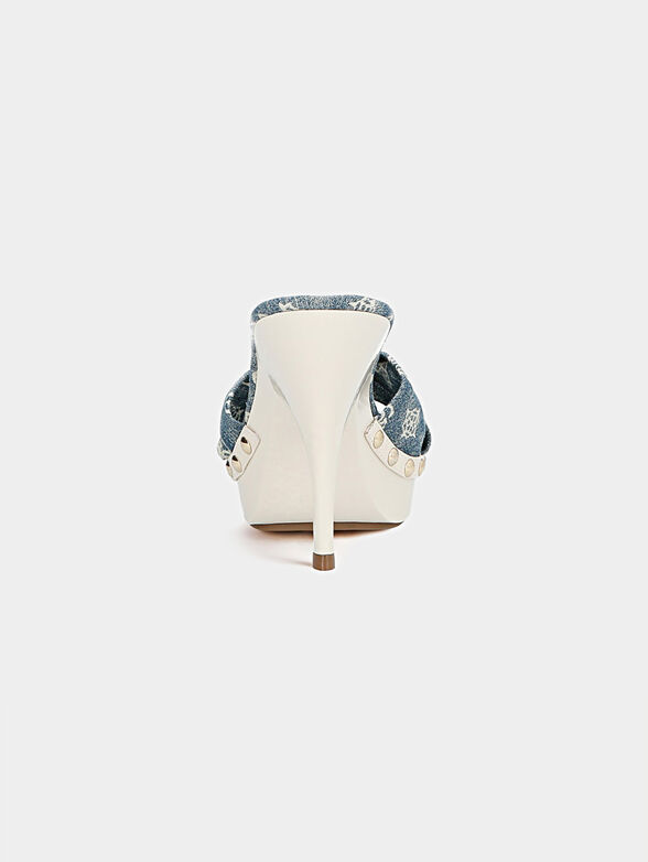 TAILAN Denim sandals with logo print - 2