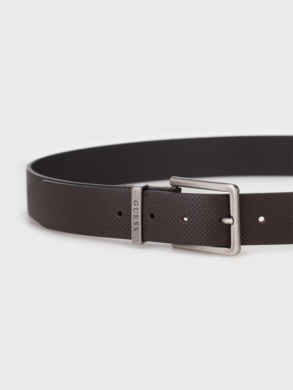Textured belt with logo  - 2