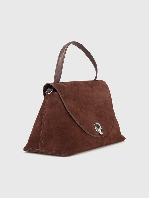 Suede bag with logo detail - 4