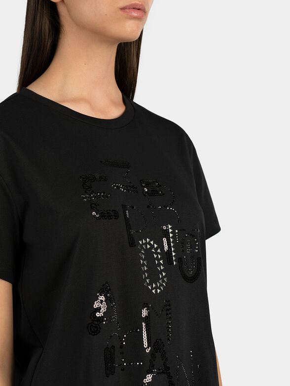 Black Т-shirt with logo - 2