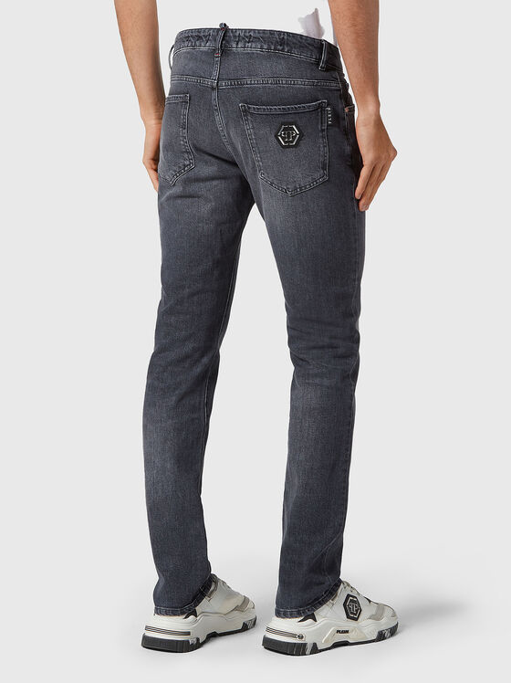 Dark grey slim jeans  - 2