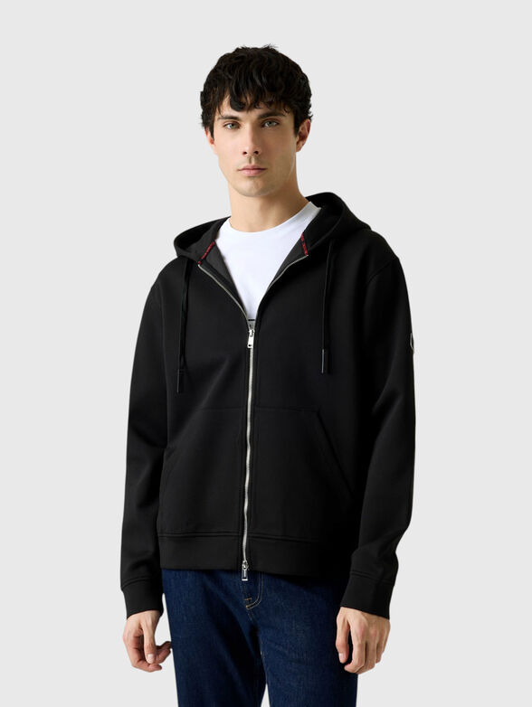 Cotton black sweatshirt - 1