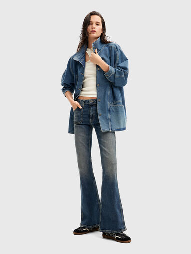 Flared jeans in dark blue - 5