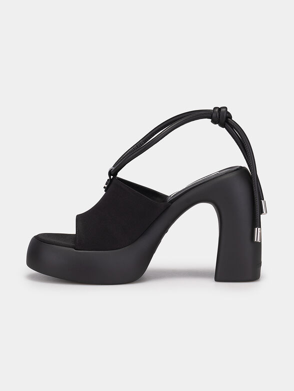 ASTRAGON HI sandals with thick heels and laces - 4