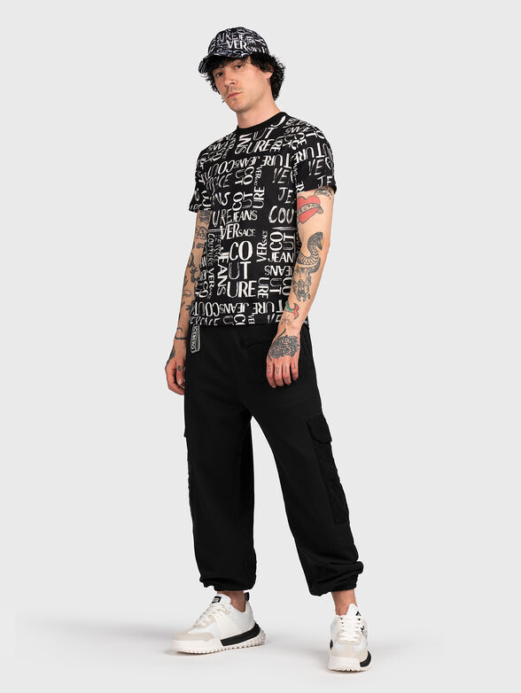 T-shirt with monogram logo print - 2