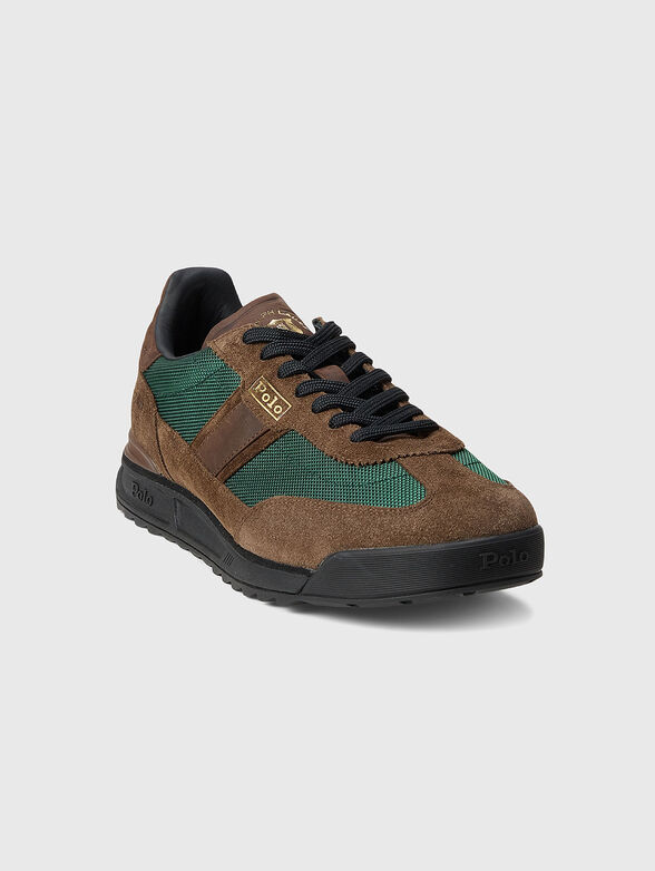 VARICK suede and textile sneakers - 2