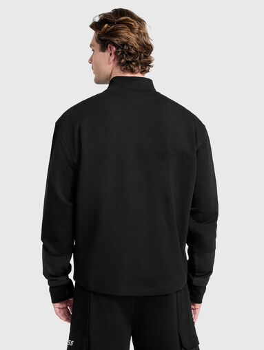 Black sweatshirt with zip - 3