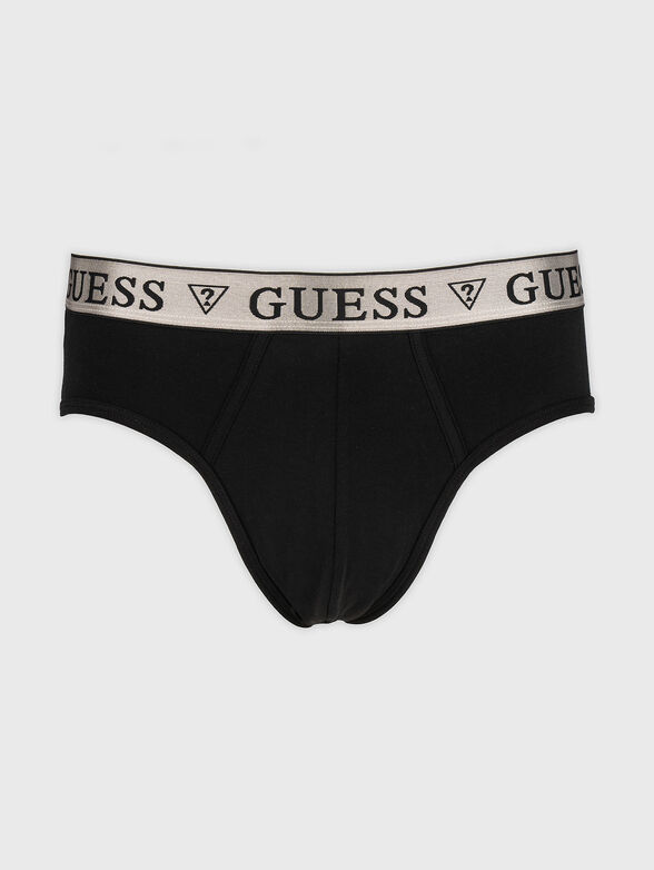 Set of two pairs cotton briefs with logo - 2