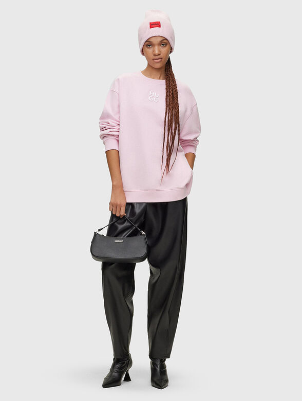 Black eco leather trousers  - 4