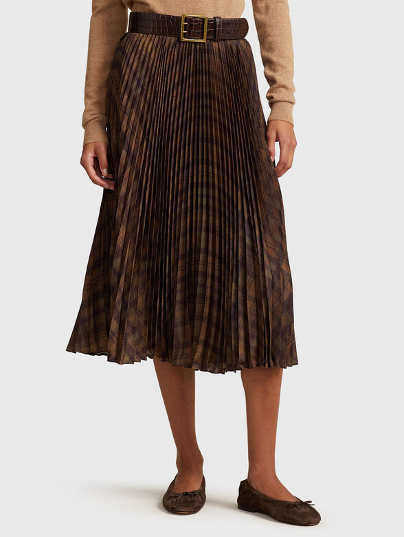 Midi pleated skirt - 1