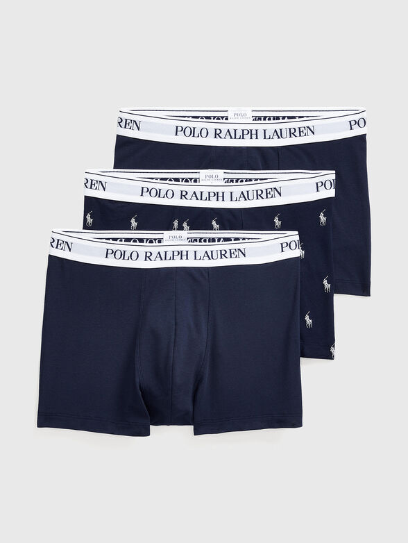 Set of three pairs of boxers with logo - 0