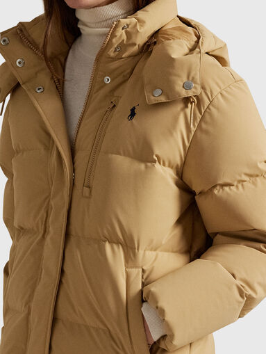 Padded jacket with removable hood - 4