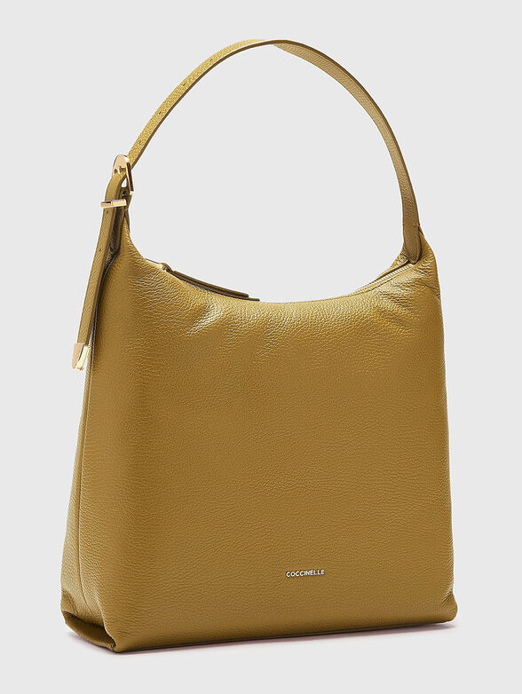 Leather bag with golden accents - 2