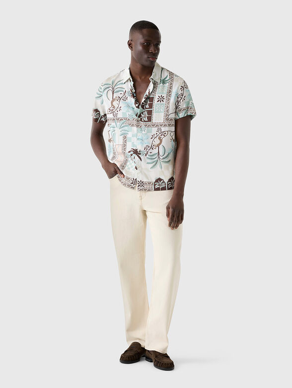 Tropical print shirt - 1