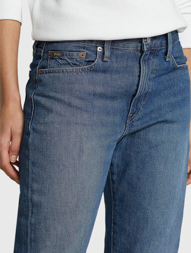 Blue cotton jeans - 4