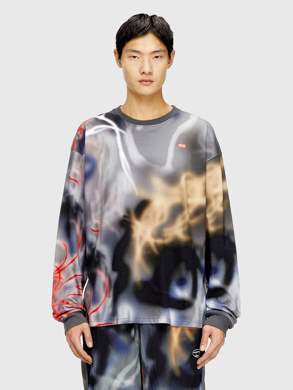 T-BOXT-LS-V4 sweatshirt with graffiti print - 1