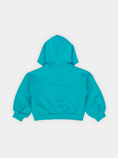 SKRELLYB cotton sweatshirt in bright blue color - 2