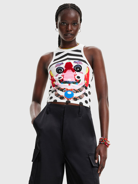 MARS-LACROIX top with colorful print - 1