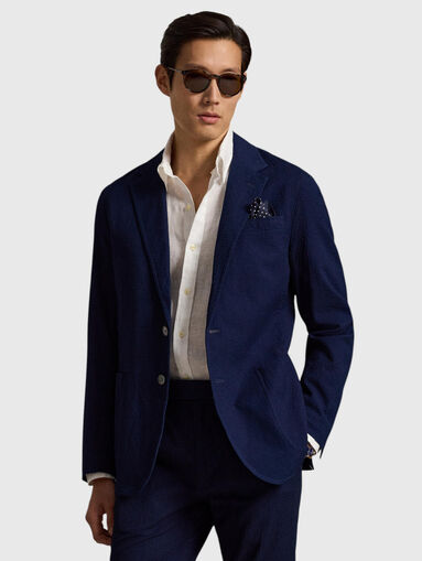 Linen shirt with embroidered logo - 4