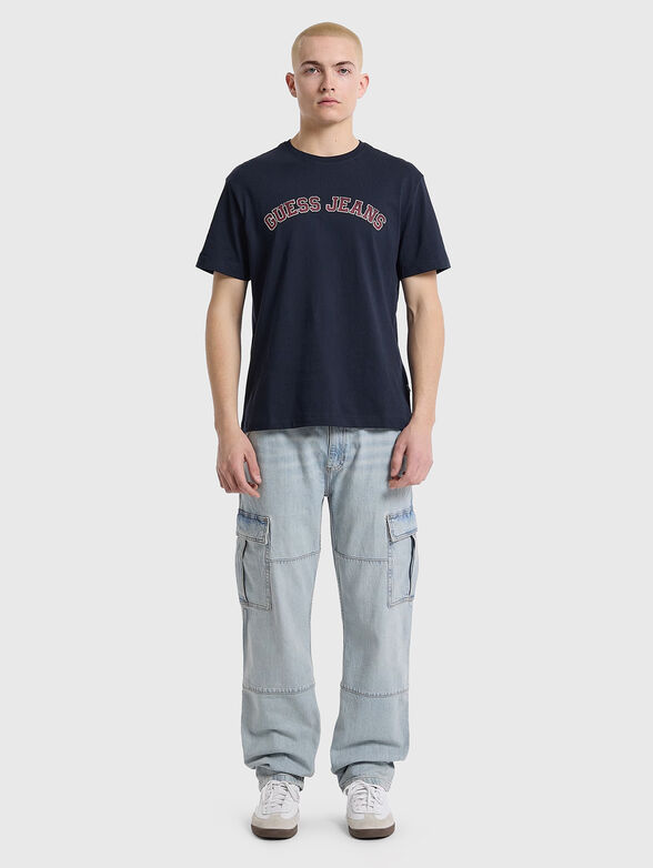 Cotton T-shirt with logo inscription - 2