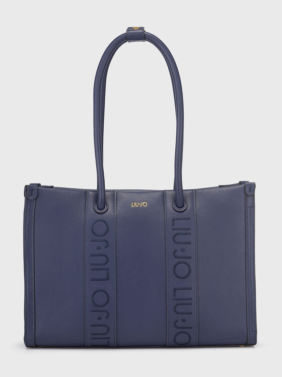 Синя чанта тип шопър - 1