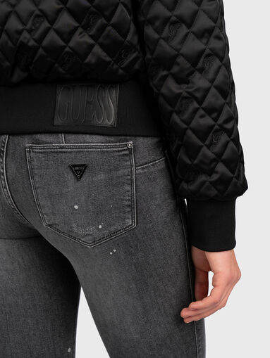 SUKI Black bomber with logo embroideries - 4