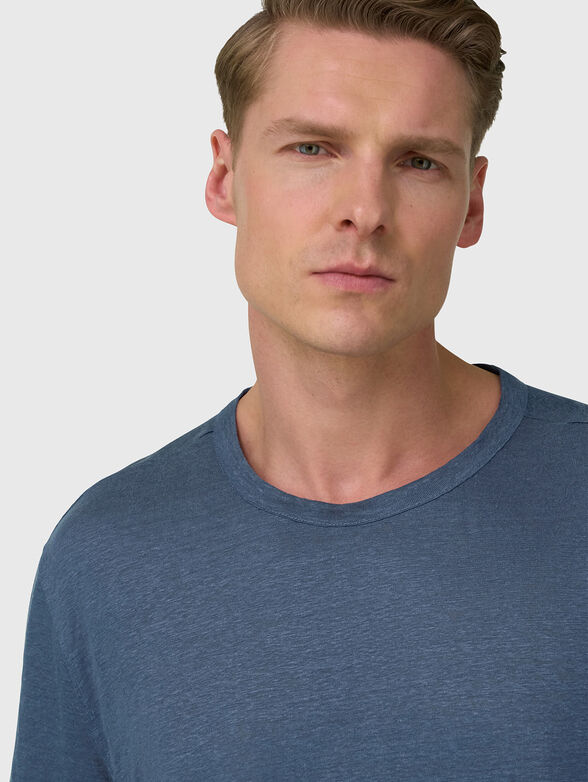 Linen blend t-shirt - 4