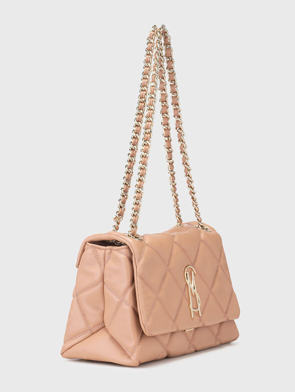 Bag with long strap in beige - 4