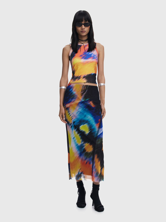 Printed midi skirt - 1