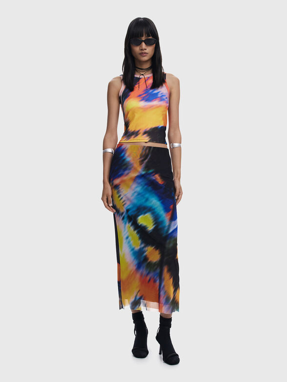 Printed midi skirt - 1