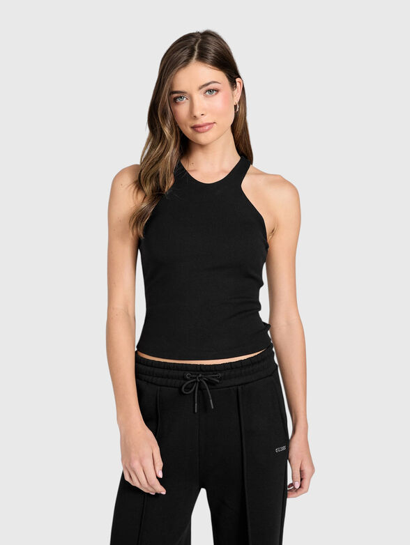 Black top with logo detail - 1