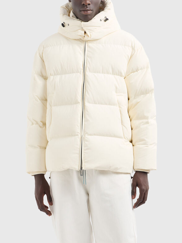Quilted jacket in ecru  - 1