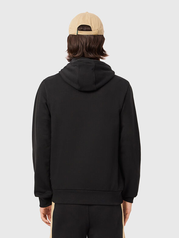 Black sweatshirt with contrast part - 3