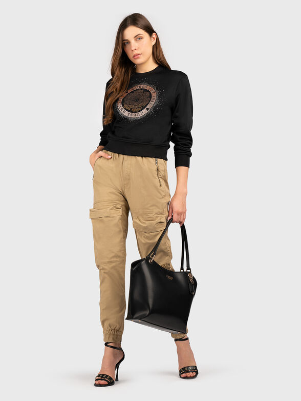 Sweatshirt with rhinestones - 2