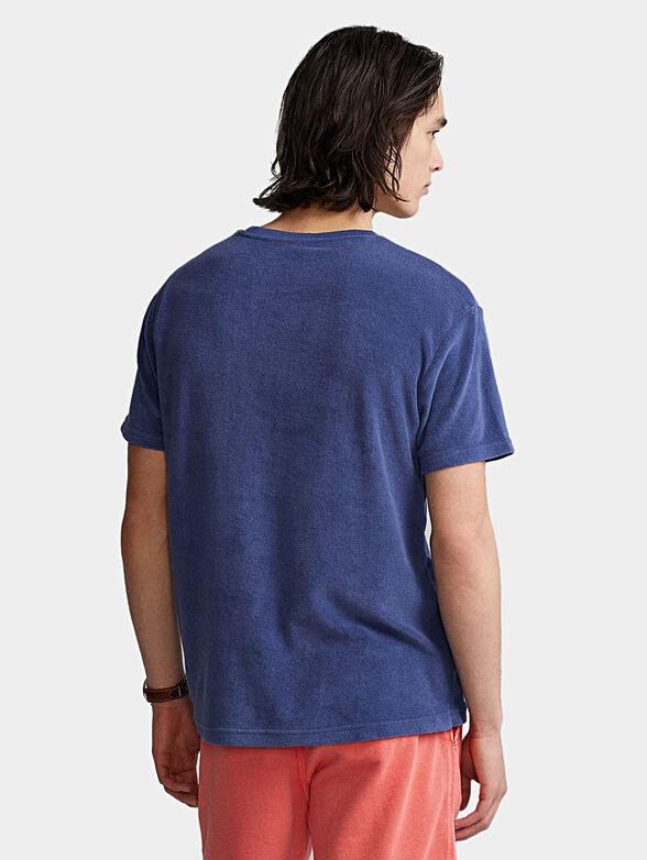 Blue T-shirt with logo - 4