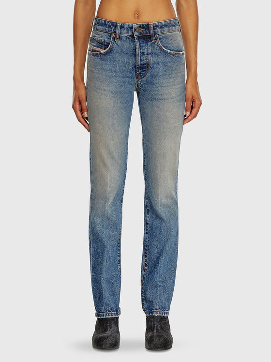 Дънки с ниска талия и с избелял ефект - 1