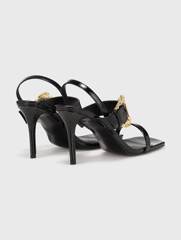 EMILY black heeled sandals - 3