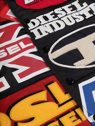 Bomber jacket with hood and art details - 5