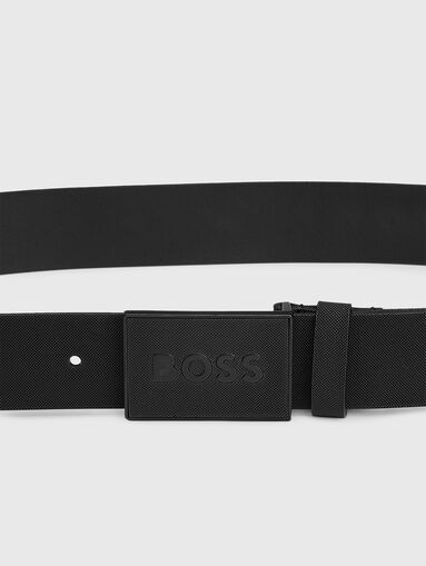 ICON S1 black leather belt - 3