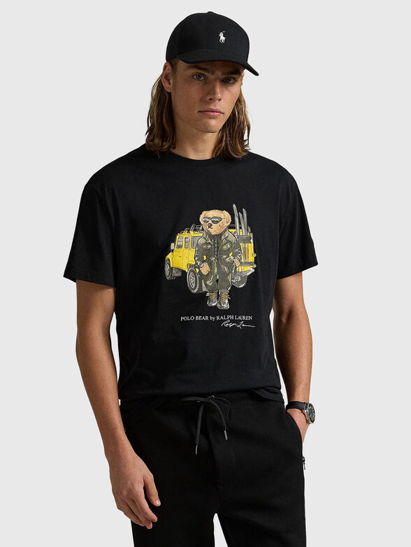 Cotton T-shirt with Polo Bear print - 1