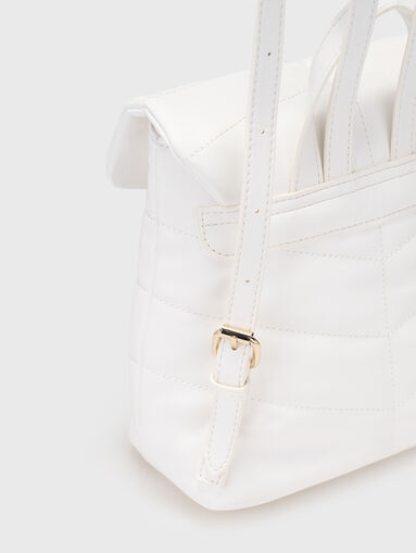 Black backpack with quilted effect - 4
