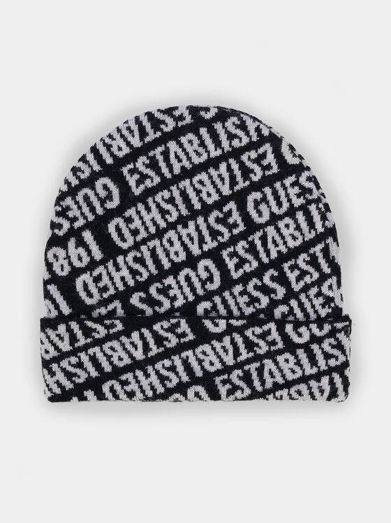 Плетена шапка с лого - 1