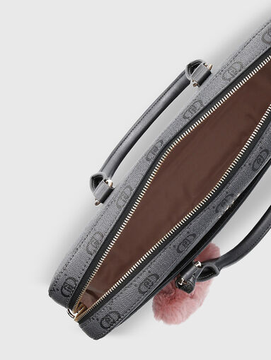 Laptop bag with monogram print - 5
